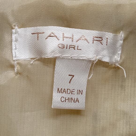 Tahari Girl Faux Fur Jacket Girls 7 Cropped Cheetah Print Lined Polyester - Picture 5 of 7